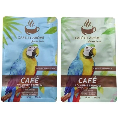 Eight-sided Zipper Coffee Bag